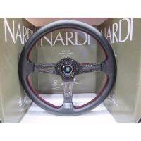 B&amp;N shop-พวงมาลัย NARDI ก้านยก คาร์บอนค์แท้ ด้ายแดง