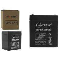 MATRIX แบตเตอรี่เครื่องสำรองไฟ UPS 12V / 5.5 AH สีดำ