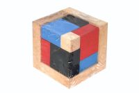 Wood Toy ของเล่นไม้ ตัวต่อปิรมิทสี