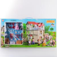 ProudNada Toys ของเล่นเด็กชุดบ้านสัตว์การ์ตูน 3 ชั้น(กล่องใหญ่สุดคุ้ม) WANQIXIANG Happy Family NO.012-10