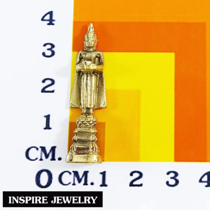 inspire-jewelry-clever-monk-พระประจำวันพุธกลางวัน-ปางอุ้มบาตร-ทองเหลือง-ขนาด-4x1-cm