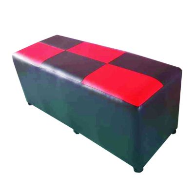 SPK Shop เก้าอี้ ทรงสตูล เบาะสี่เหลี่ยม 100 CM. รุ่น Stool  100 CM.  (สีดำ/แดง)