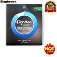 Orphee สายกีต้าร์โปร่งเคลือบกันสนิม คุณภาพสูง Acoustic Extra light Acoustic Guitar Strings 010/050 Hexagonal Nickel Alloy Phosphor Copper Orphee SA37 - intl