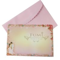 Fumi การ์ดแต่งงาน การ์ดเปล่า หน้าเดียวพร้อมซอง 4x6 นิ้ว 200 ชุด