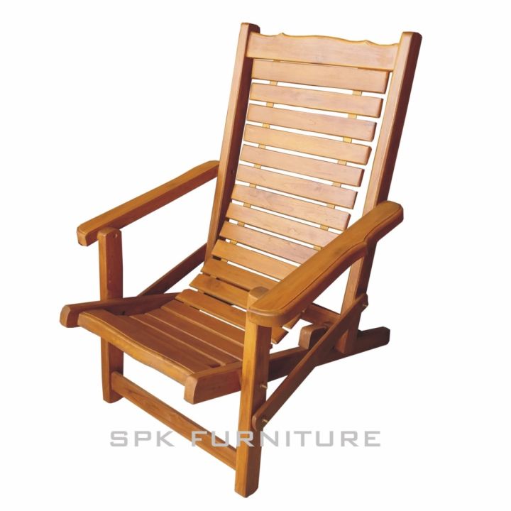 spk-shop-เก้าอี้ไม้จริงปรับโยก-เก้าอี้นั่งปรับนอนไม้จริง-สีไม้สักทอง
