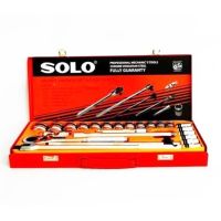 เครื่องมือช่าง SOLO ประแจบล็อกชุด24ชิ้น รุ่น524 (สีเงิน)