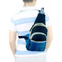 Romar Polo กระเป๋าเป้ พาดลำตัว คาดอก สะพายเฉียง สไตล์ญี่ปุ่น รุ่น Spry R72454 (Blue)