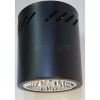 Leon Light โคมไฟ ดาวน์ไลท์ติดลอย ทรงกลม 1xE27 LDC-605 BK (5นิ้ว)