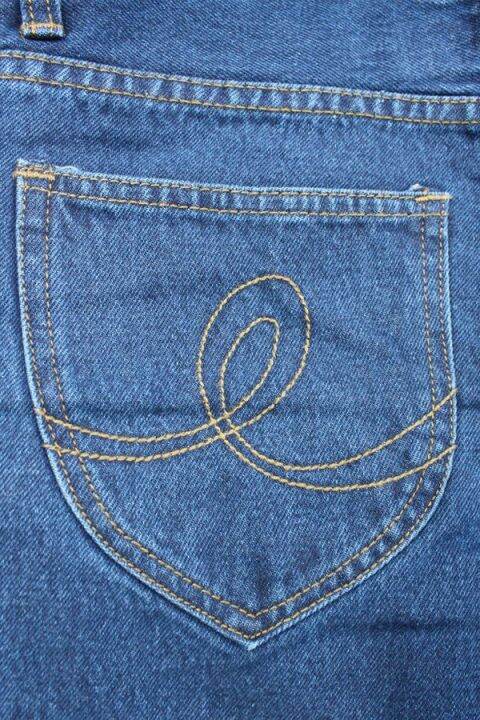 golden-zebra-jeans-กางเกงยีนส์ขากระบอกสีฟ้า-ผ้า-14-ออนซ์-ฟอกขัดทราย