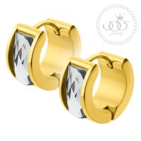 555jewelry ต่างหูห่วงดีไซน์สวยคลาสสิค รุ่น MNC-ER707-B(Gold) ต่างหู ต่างหูแฟชั่น ต่างหูหนีบ ต่างหูทอง ต่างหูเงิน ต่างหูผู้หญิง(ER43)