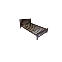 Raminthra Furniture  เตียงเหล็กกล่องแข็งแรงพิเศษ ขนาด 3.5 ฟุต รุ่น เรดี้  ( สีน้ำตาล  ) Bed