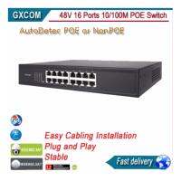 16 ports POE Switch Auto detect Powered device(PD) 48v