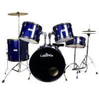 LanDwin กลองชุด 5 ใบ Drum Set 5 pcs 22"x16"x12LS LW-1010 - สีน้ำเงิน