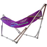 Modern Hammock เปลนอนเด็กแบบเปลญวนหรือเปลพับได้ขนาดใหญ่ (สีม่วง)