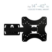 Functional Single Arm Full Motion Tilt Swivel LED TV Wall Mount Bracket 14"~42" - intl