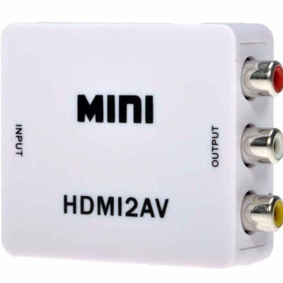 HDMI To AV Video Converter Full HD (สีขาว)