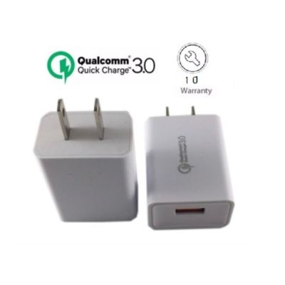 USB Adabter Quick Charger 3.0 ชาร์จไฟ เร็วกว่า ที่ชาร์จไฟทั่วไปถึง 4 เท่า(White)