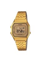 CASIO นาฬิกาผู้หญิง สายสแตนเลส รุ่น LA680WGA-9DF เรืือนทองดิจิตอล - Gold