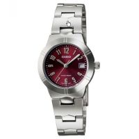 Casio นาฬิกาข้อมือ - รุ่น LTP-1241D-4A2 - Silver/Red