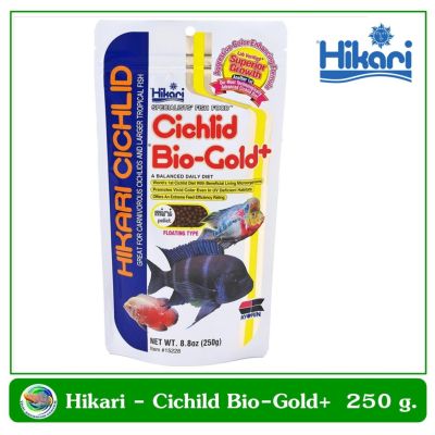 Hikari Cichlid Bio-Gold+ อาหารปลาหมอสี เร่งสี 250 g. ขนาดเม็ดเล็ก Mini Pellet