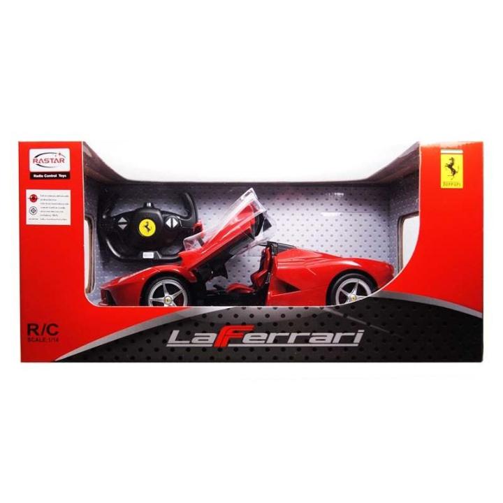 รถสปอร์ทบังคับวิทยุ-เฟอร์รารี่-สโมเดลเกล-1-14-สีแดง-rastar-rc-ferrari-la-ferrari-model-scale-1-14-red