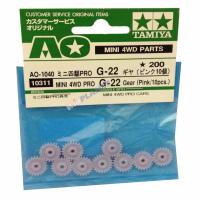 10311 TAMIYA MINI 4WD PRO G-22 Gear - Pink (10pcs)