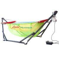 Auto Hammock เปลไกวเด็กอ่อนอัตโนมัติสไตล์เปลญวนกับผ้ามุ้ง (โทนเขียว)