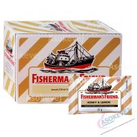 Fisherman friend honey lemon flavour (1กล่อง) ฟิชเชอร์แมน เฟรนด์ รสน้ำผึ้งมะนาว 25 กรัม