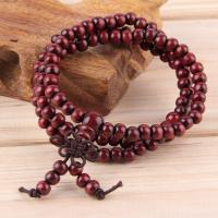 ไม้จันทน์ 6 มิลลิเมตร 108 Mala หลายชั้นไม้สีแดง