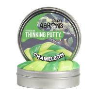 Crazy Aaron s Thinking Putty รุ่นเปลี่ยนสีตามอุณหภูมิ สีเขียว Chameleon กล่องใหญ่ ดินน้ำมันวิทยาศาสตร์ ไม่ใช่สไลม์ มี มอก. ไม่มีวันแห้ง ฝึกจินตนาการ