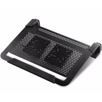 Cooler Master :NOTEPAL U2 PLUS Movable Fan Aluminum Cooling Pad - Black