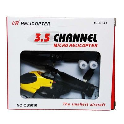 🟢 RC Helicopter เฮลิคอปเตอร์ คอปเตอร์บังคับ 3.5 แชลแนล เฮลิคอปเตอร์บังคับ สีเหลือง บินนิ่ง เสถียรภาพสูง Micro Helicopter Remote Control 3.5 Ch ของแท้มีประกัน