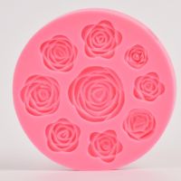 Freshyware แม่พิมพ์ซิลิโคน ตกแต่ง ลาย กุหลาบ กลีบชัด rose 3d fondant