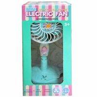 COCO TOY พัดลม พัดลมมินิขนาดพกพา ใส่ถ่าน ELECTRIC FAN  9753-01  สีฟ้า