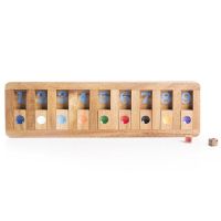 Wood Toy ของเล่นไม้ ปิดกล่องสไลด์ Shut the box ใหญ่ เกมไม้ ของเล่นเสริมพัฒนาการ เกมสำหรับครอบครัว