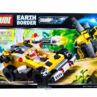 ProudNada Toys ของเล่นเด็กชุดตัวต่อเลโก้รถทหาร GUDI EARTH BORDER THE JUNGLE AMBUSH 185 PCS 8211