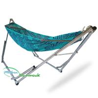 Modern Hammock เปลนอนเด็กแบบเปลญวนหรือเปลพับได้ขนาดใหญ่สีฟ้าลายใบไม้