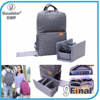 Soudelor DSLR Camera Backpack 131 By 9FINAL กระเป๋ากล้อง DSLR เป้สะพายหลัง สีเทาอ่อน (Grey Color)