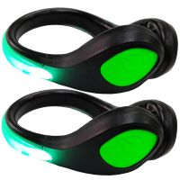 SPORTLAND ไฟเตือน ฉุกเฉิน ติด รองเท้า วิ่ง จักรยาน 2 ชิ้น Running Bicycle SPL LED Night Warning Lamp Shoe LL04 GR 2 PCS