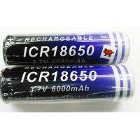 NEXcell ถ่านชารจ์ลิเทียมไออ้อน  6000 mAH ICR18650 3.7 V 2 ก้อน ( Rechargeable lithium Li-ion Battery)  สำหรับเครื่องใช้ถ่านพลังสูง สีม่วง