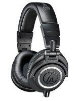 Audio Technica ATH-M50x หูฟัง Fullsize Studio Monitor แบบพับได้ หมุนได้ สายถอดได้ ประกันศูนย์ไทย (Black)