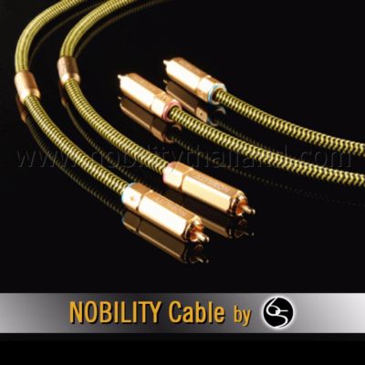 Nobility RCA Cable สายสัญญาณ รุ่น Eagle E-280XH ความยาว 1.5เมตร - สีเหลือง (2 เส้น) ของแท้!!
