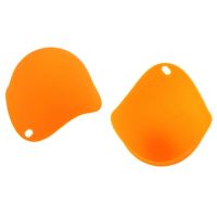 ถ้วยซิลิโคนสำหรับทำไข่ลวก 2ชิ้น Silicone Nontoxic Egg Poacher Tray Fried Cooker