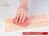 Silikomart Trd07 Baroc White Tricot Decor 400x200 Mm. / พิมพ์ซิลิโคน