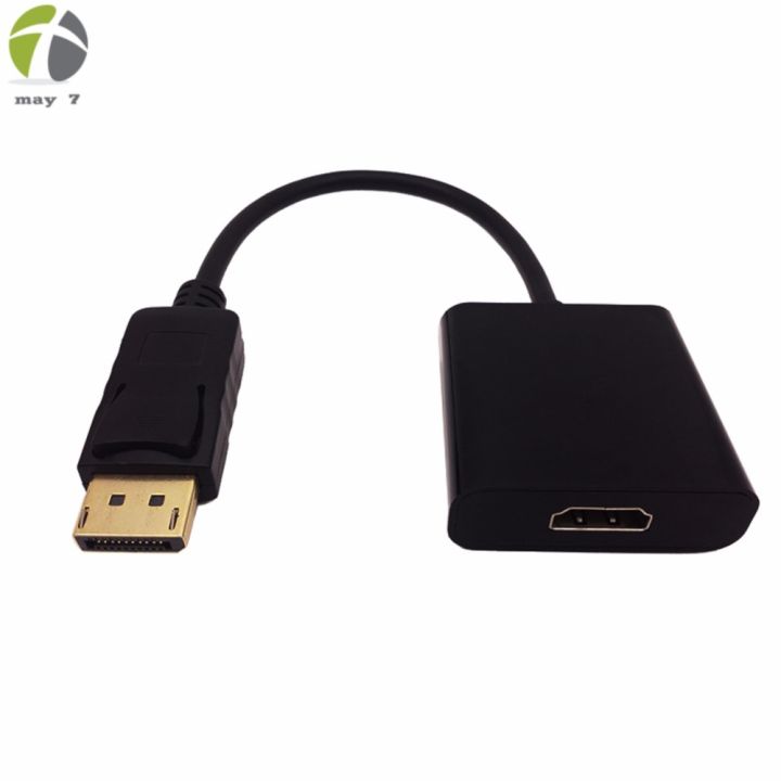 ใหม่ล่าสุด-ของแท้-มีรับประกันdisplay-port-dp-male-to-hdmi-female-converter-for-hdtv-black