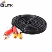 [ส่งเร็วพิเศษ!] Glink 3 RCA Composite Male to Male Audio Video AV Cable for DVD TV - intl  1.8m