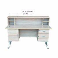 Raminthra Furniture  โต๊ะแคชเชียร์ KC-001 ( สีลาเต้ ) Desk