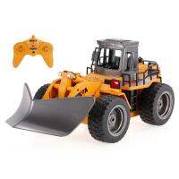 ProudNada Toys ของเล่นเด็กรถเกรดก่อสร้างบังคับวิทยุไร้สาย(สมจริง) HUI NA TOYS SUPER DIE-CAST 1:18 6 CH SNOW SWEEPER 1586