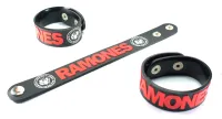 RAMONES ริสแบนด์ ราโมนส์  Wristband สายรัดข้อมือ กำไล วงร็อค พังค์ อีโม เดธเมทัล ป๊อป เกาหลี RMN39NA