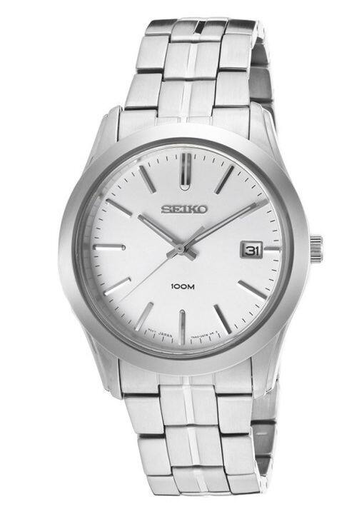 Seiko นาฬิกา  Silver Stainless Strap SGEE41P1